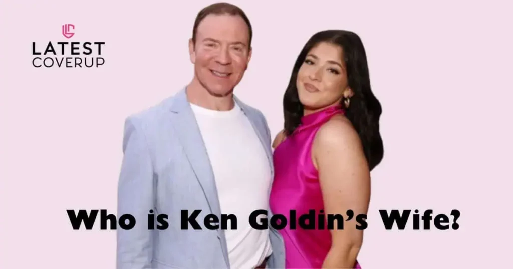 Image depicting Ken Goldin and his wife, with the text "Who is Ken Goldin’s Wife?" prominently displayed.