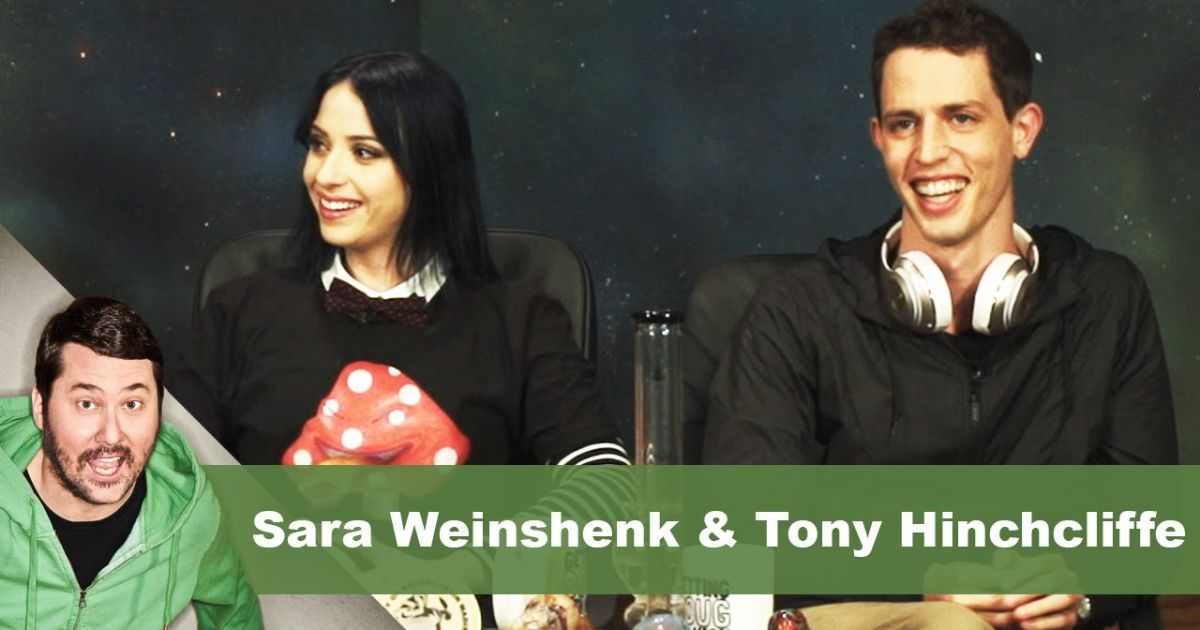 Image of two people side by side, labeled Sara Weissenbäck and Tony Hinchcliffe, discussing who is Tony Hinchcliffe's wife.